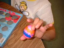 decorating eggs